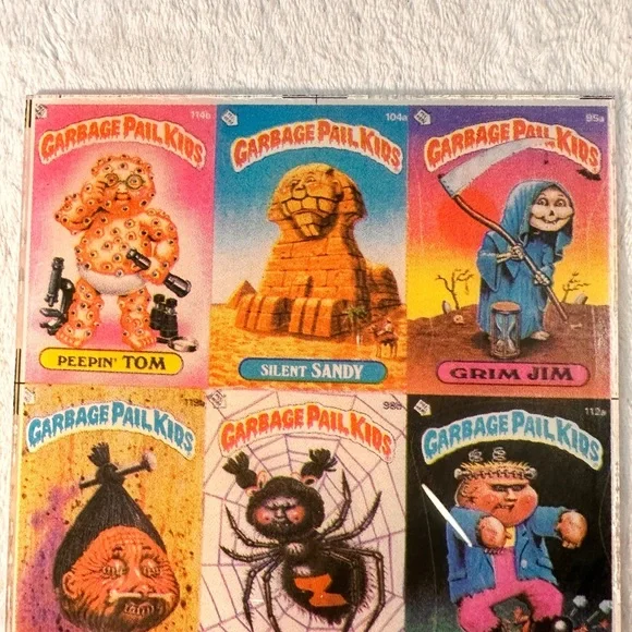 Rare Vtg MCM 1986 Six Different Images Of Garbage Pail Kids Carnival Prize Glass - Picture 9 of 15